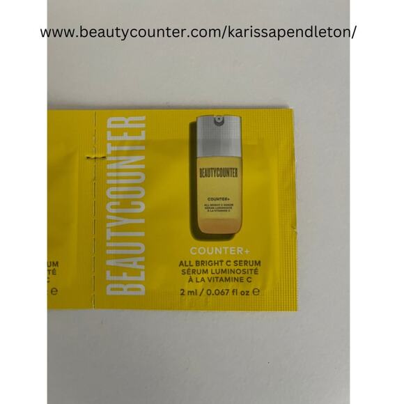 2 Beautycounter All Bright C Serum Sample Packets - Picture 1 of 8